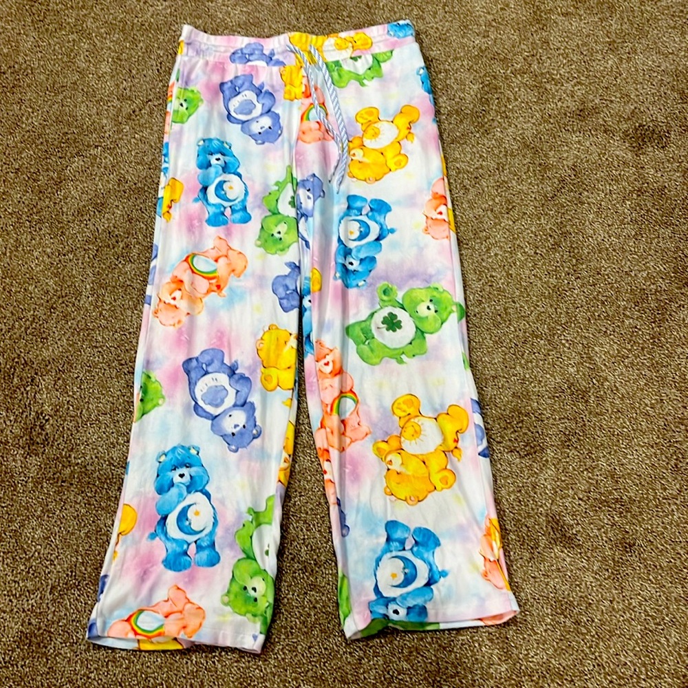 Care Bears Sleep Pajamas PJs Hipster Lounge Cartoon Pants Size Medium GW